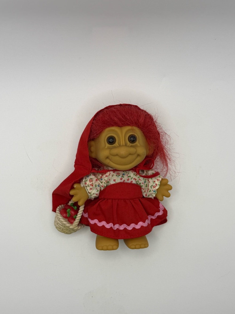 Russ Red Little Red Riding Hood Troll Doll with Basket